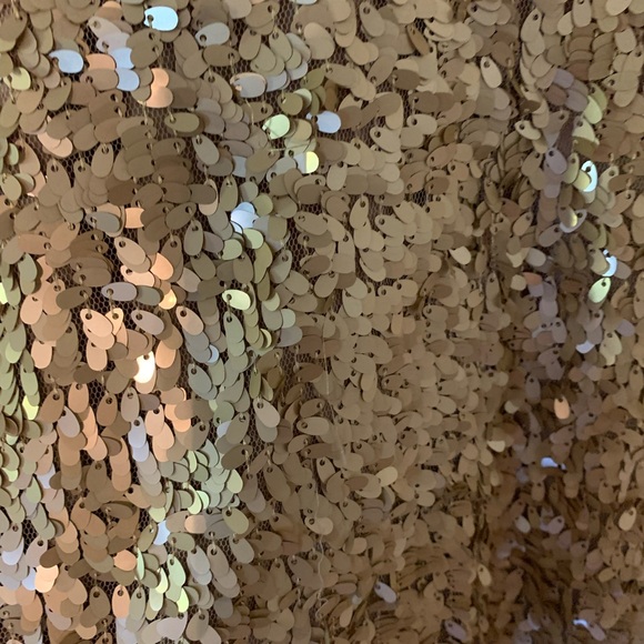 Ark& Co gold sequin dress.  Size small. Like new - Picture 6 of 6